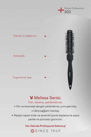 Rodeo Saç Fırçası Profesyonel Kuaför Fırçası - 203