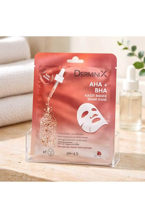 Derminix Yüz Bakım Kağıt Maske - AHA + BHA