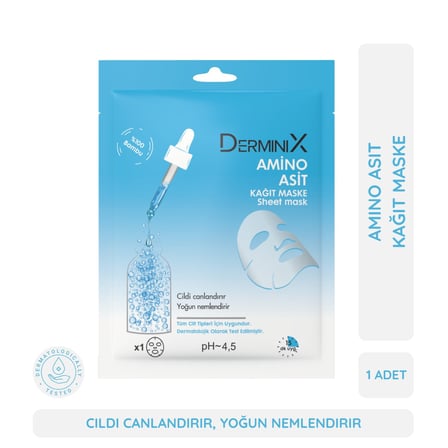 Derminix Yüz Bakım Kağıt Maske - Amino Asit