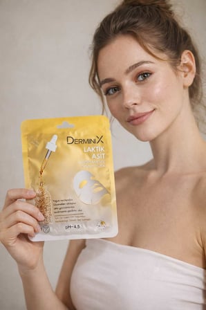 Derminix Yüz Bakım Kağıt Maske - Laktik Asit