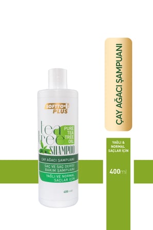 SOFTTO SAÇ BAKIM ŞAMPUANI 400 ML - ÇAY AĞACI ÖZLÜ 400 ML