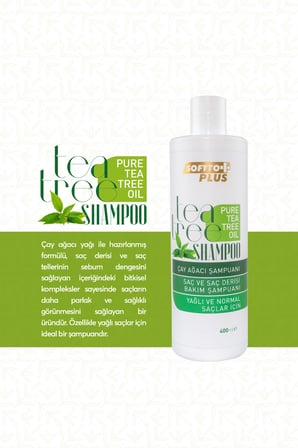 SOFTTO SAÇ BAKIM ŞAMPUANI 400 ML - ÇAY AĞACI ÖZLÜ 400 ML