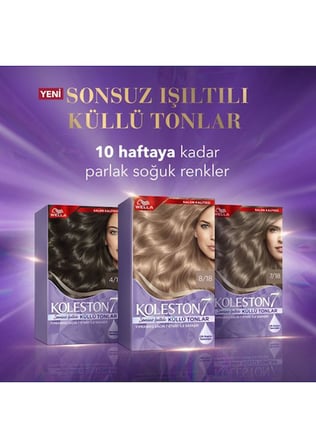 Koleston Kit Saç Boyası - 4/1 Küllü Kahve