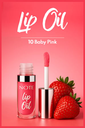 Note Lip Oil Dudak Parlatıcısı - 10 Baby Pink - Pembe