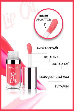 Note Lip Oil Dudak Parlatıcısı - 10 Baby Pink - Pembe