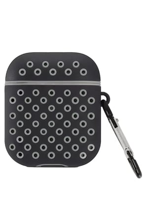 Airpods 2 (2.nesil) Spor Delikli Kılıf - Siyah-Gri