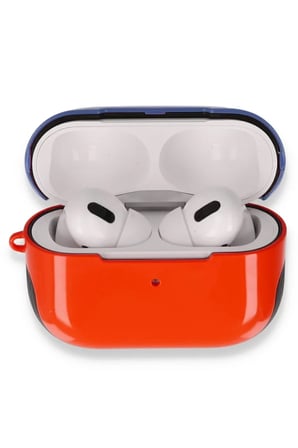 Airpods Pro (1.nesil) 3in1 Kılıf - Kırmızı-Lacivert