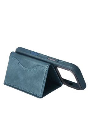 Tema Magsafe Deri Kartlık - Açık Mavi