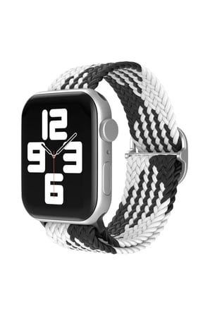 Watch 38mm Star Kordon - Siyah-Beyaz