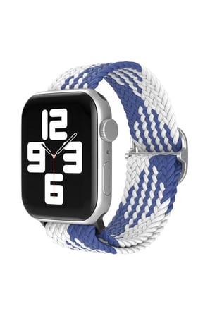 Watch 42mm Star Kordon - Mavi-Beyaz