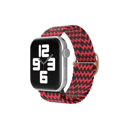 Watch 42mm Star Kordon - Zigzag Kırmızı-Siyah