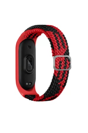Mi Band 4 Star Kordon - Kırmızı-Siyah