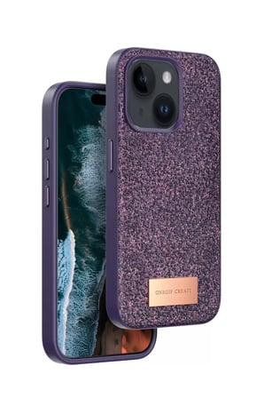 iPhone 14 Bright Simli Kapak - Derin Mor