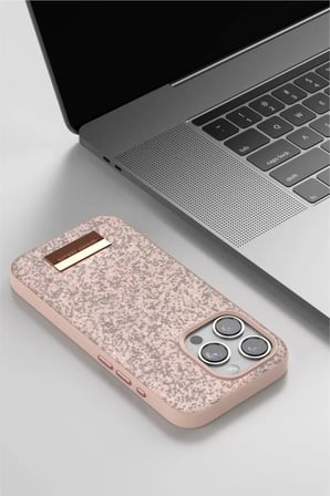 iPhone 14 Pro Bright Simli Kapak - Siyah