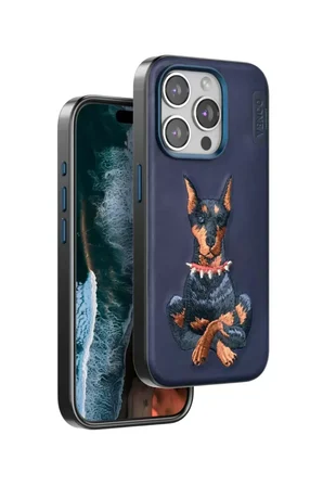 iPhone 15 Pro Max Perma Desenli Kapak - Lacivert