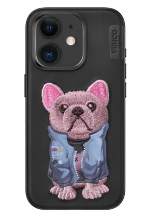 iPhone 11 Cute Desenli Kapak - Siyah