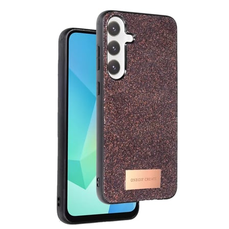 Galaxy A16 5G Bright Simli Kapak - Derin Mor