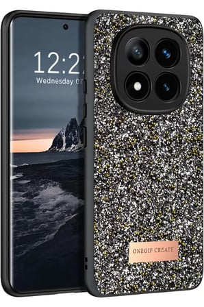 Note 14 Pro 4G Bright Simli Kapak - Gümüş