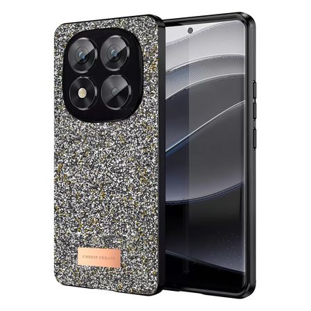 Note 14 Pro 5G Bright Simli Kapak - Gümüş