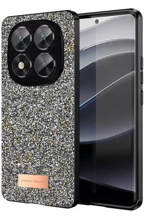 Note 14 Pro 5G Bright Simli Kapak - Gümüş