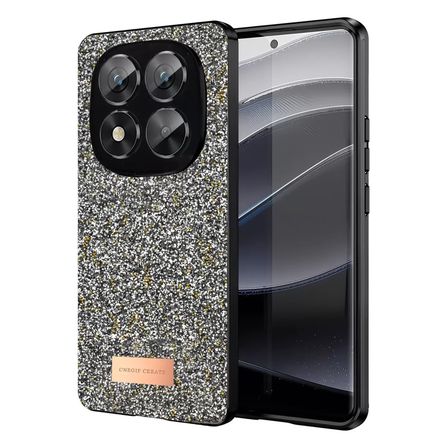Note 14 Pro 5G Bright Simli Kapak - Gümüş