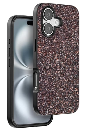 iPhone 16 Plus Bright Simli Kapak - Derin Mor