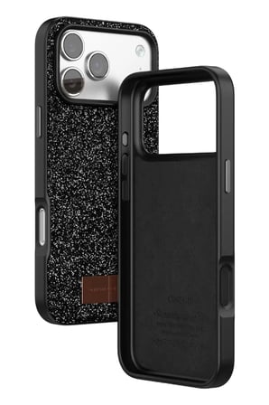 iPhone 17 Pro Bright Simli Kapak - Siyah