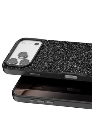 iPhone 17 Pro Bright Simli Kapak - Siyah