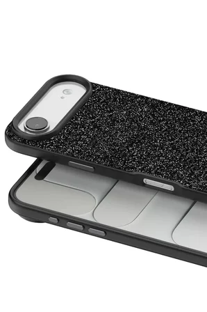 iPhone 17 Air Bright Simli Kapak - Siyah