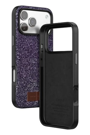 iPhone 17 Pro Max Bright Simli Kapak - Derin Mor