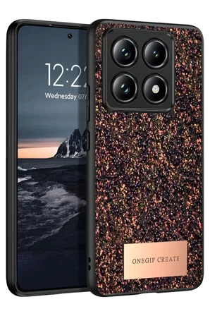 Mi 14T Pro Bright Simli Kapak - Derin Mor