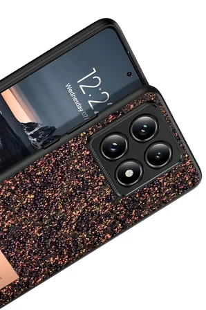 Mi 14T Pro Bright Simli Kapak - Derin Mor
