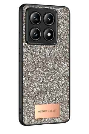 Mi 14T Pro Bright Simli Kapak - Gold