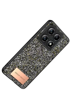 Mi 14T Pro Bright Simli Kapak - Gümüş