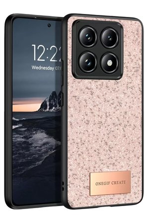 Mi 14T Pro Bright Simli Kapak - Pembe