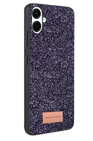 Galaxy A07 4G Bright Simli Kapak - Derin Mor