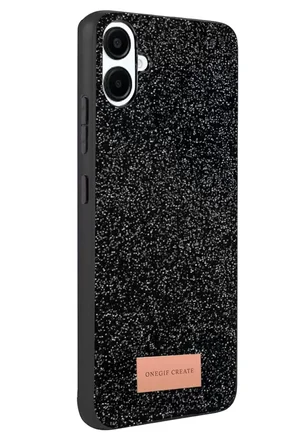 Galaxy A07 4G Bright Simli Kapak - Siyah
