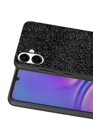 Galaxy A07 4G Bright Simli Kapak - Siyah