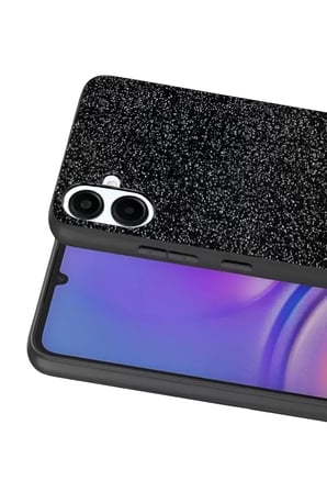 Galaxy A07 4G Bright Simli Kapak - Siyah