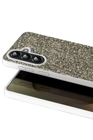 Galaxy A17 5G Bright Simli Kapak - Gold
