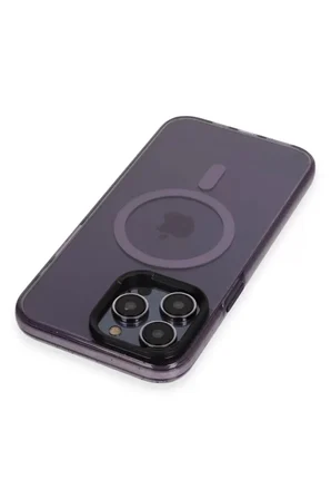 iPhone 14 Pro Max Kılıf Tigra Magsafe Kapak - Derin Mor