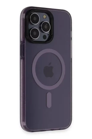 iPhone 14 Pro Max Kılıf Tigra Magsafe Kapak - Derin Mor