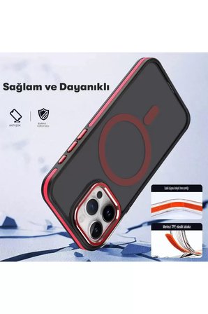 iPhone 15 Pro Max Winner Magsafe Kapak - Derin Mor