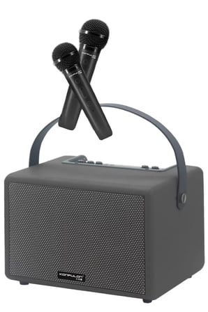 F31 50W Sürücülü 2 Adet Mikrofonlu BT 5.2 Kablosuz Hoparlör - Yeşil