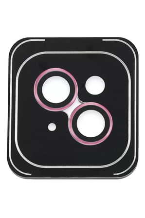 iPhone 14 PVD Metal Kamera Lens - Pembe