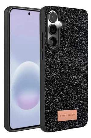 Galaxy A57 5G Bright Simli Kapak - Siyah