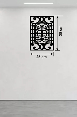 Osmanlı Motifli Dekoratif Ahşap Duvar Tablosu - 25x35 cm Lazer Kesim