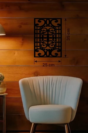 Osmanlı Motifli Dekoratif Ahşap Duvar Tablosu - 25x35 cm Lazer Kesim