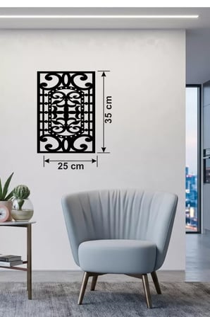 Osmanlı Motifli Dekoratif Ahşap Duvar Tablosu - 25x35 cm Lazer Kesim