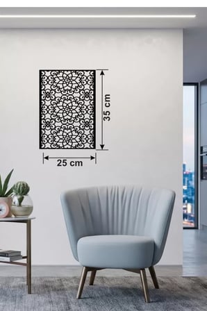 Selçuklu Yıldızı Temalı Ahşap Duvar Tablosu - 25x35 cm Lazer Kesim Dekoratif Pano